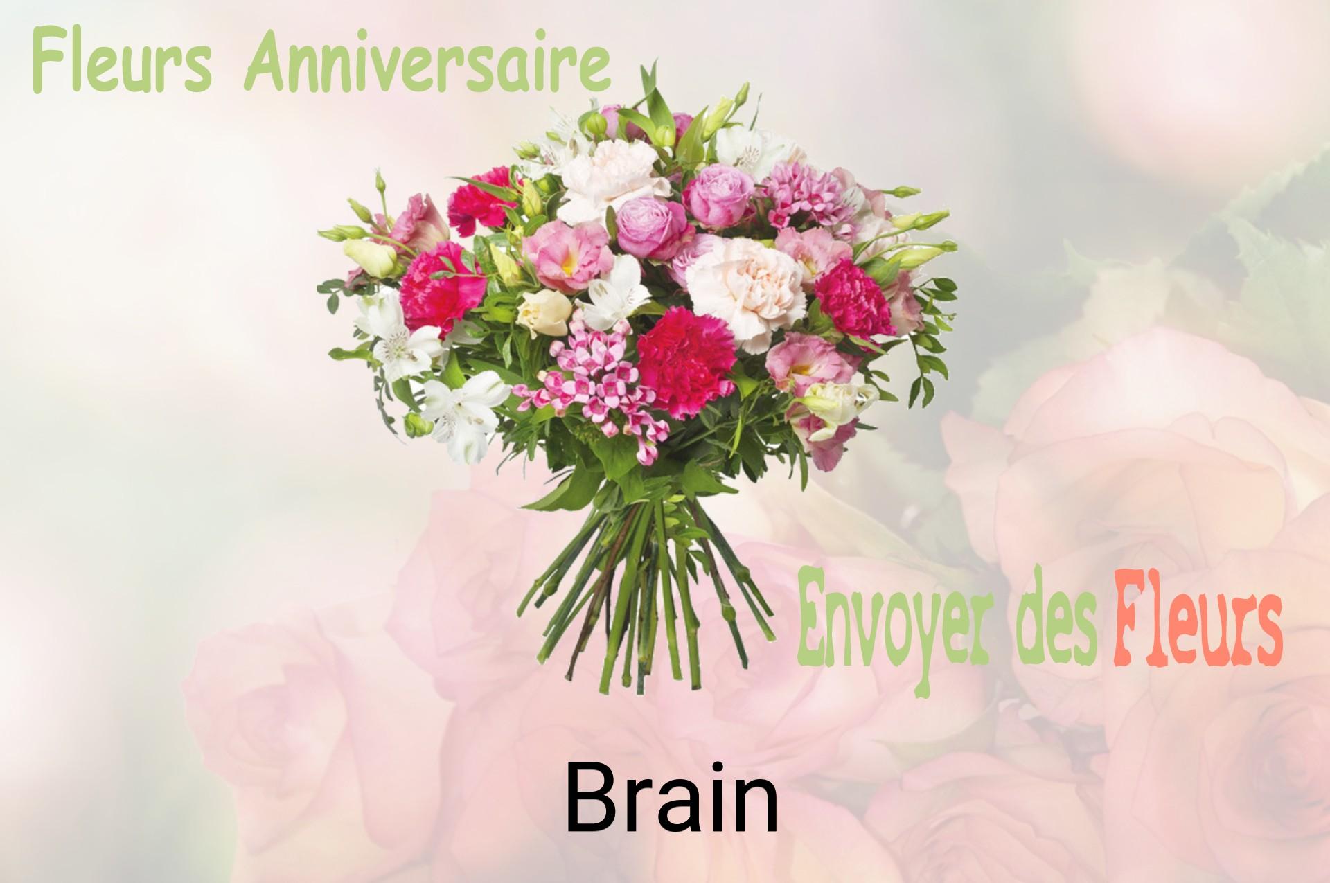 Bouquet de fleurs d’anniversaire livré à Brain