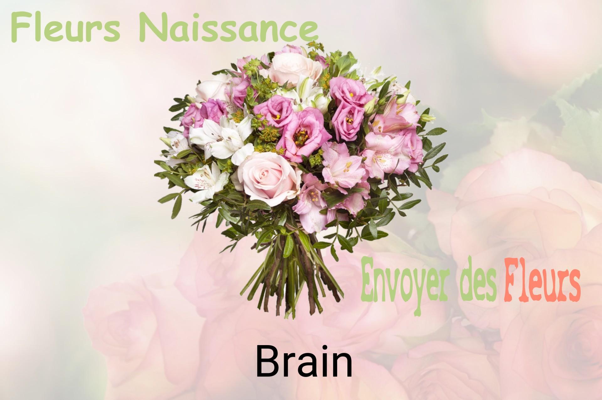 Bouquet de fleurs de naissance livré à Brain